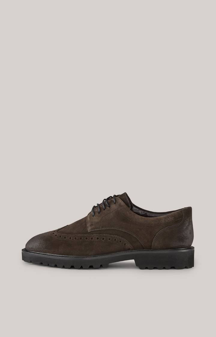 Joop Brogue Lace-up Velluto New Danilo in Dunkelbraun VIP-Rabatte
