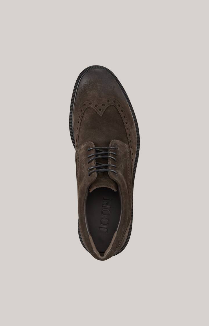 Joop Brogue Lace-up Velluto New Danilo in Dunkelbraun VIP-Rabatte