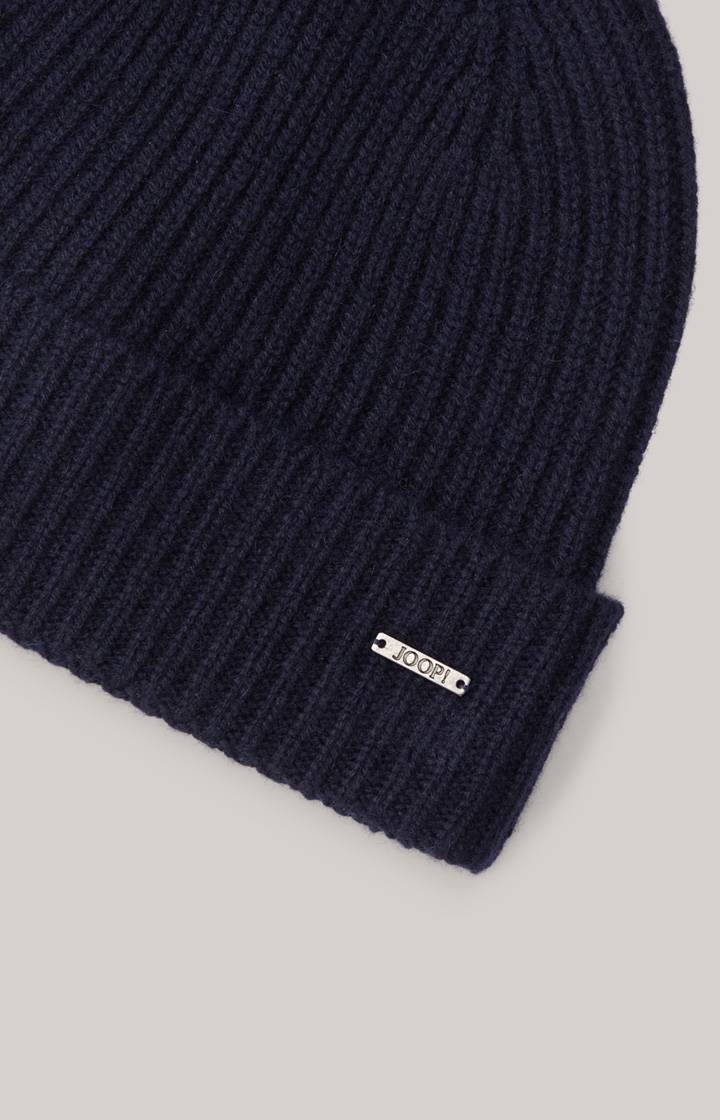 Joop Cashmere-Mütze Fenol in Navy Tiefpreis