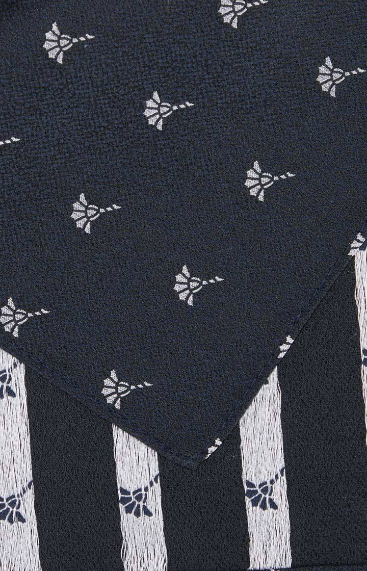 Joop Cornflower Seiden-Einstecktuch in Navy gemustert Riesige Rabatte
