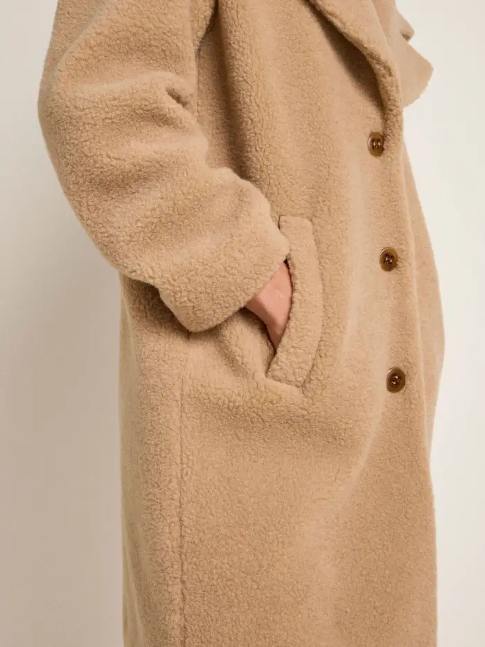 Lanius Teddy Mantel Riesige Rabatte