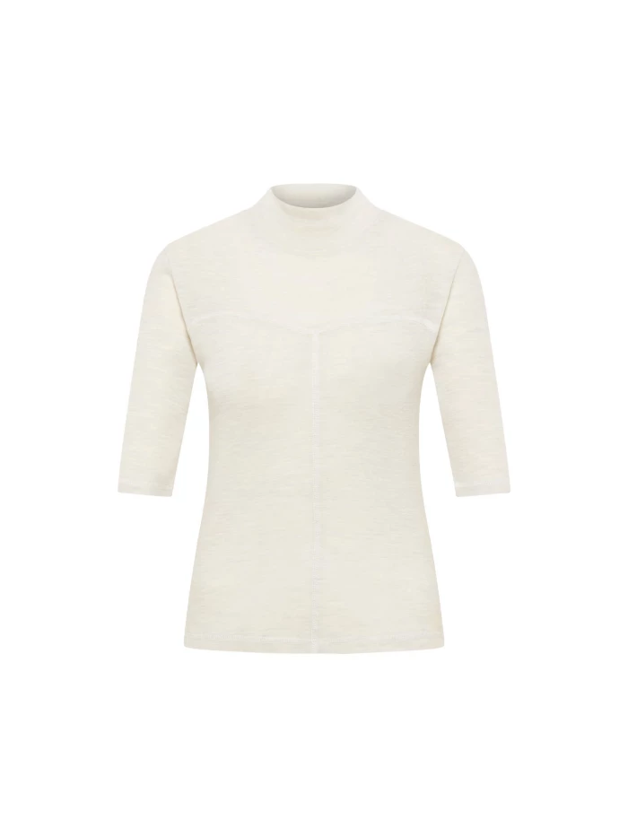 Lanius Halbarmshirt mit Stehkragen (GOTS) 50% Rabatt mit kostenlosem Versand