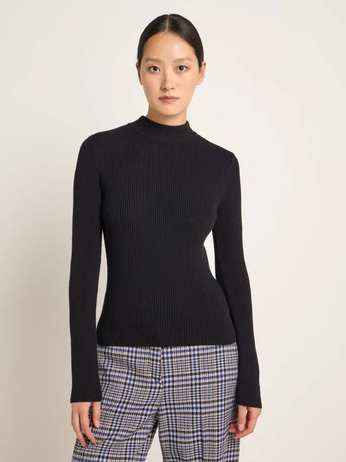 Lanius Stehkragenpullover (GOTS)