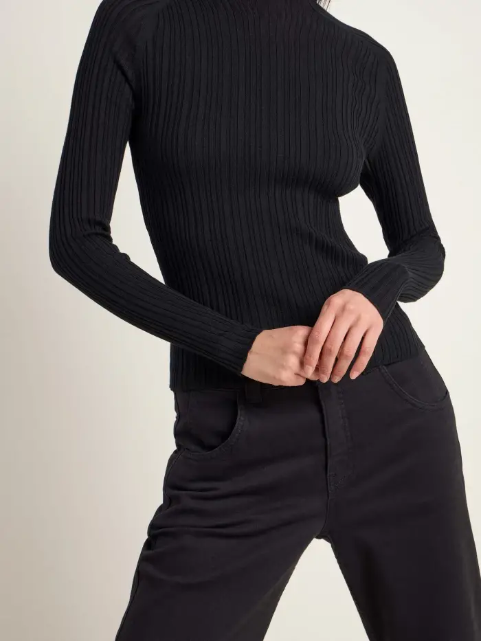 Lanius Rippenpullover (GOTS) Online