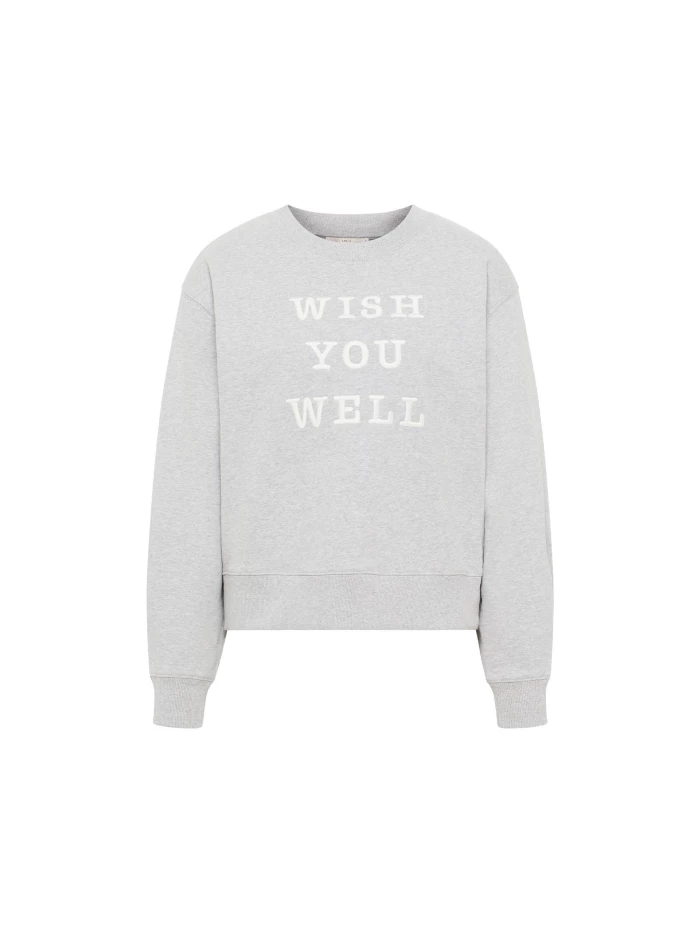 Lanius Statement Sweatshirt "wish you well" (GOTS) Verkauf