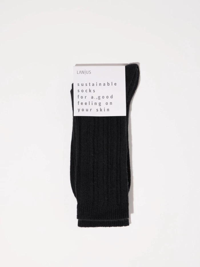 Lanius Rippenstrick Socken (GOTS)