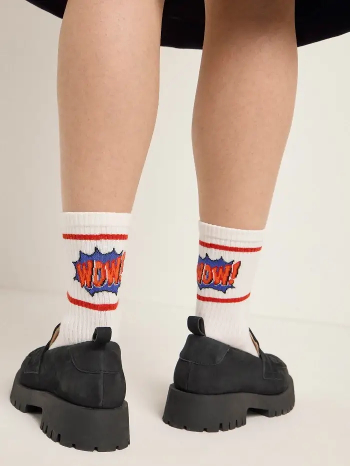 Lanius Socken "WOW" (GOTS) 50% Rabatt mit kostenlosem Versand