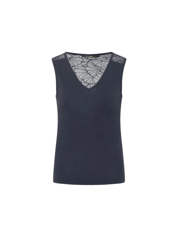 Lanius Top mit Spitzeneinsatz (GOTS) Günstig kaufen
