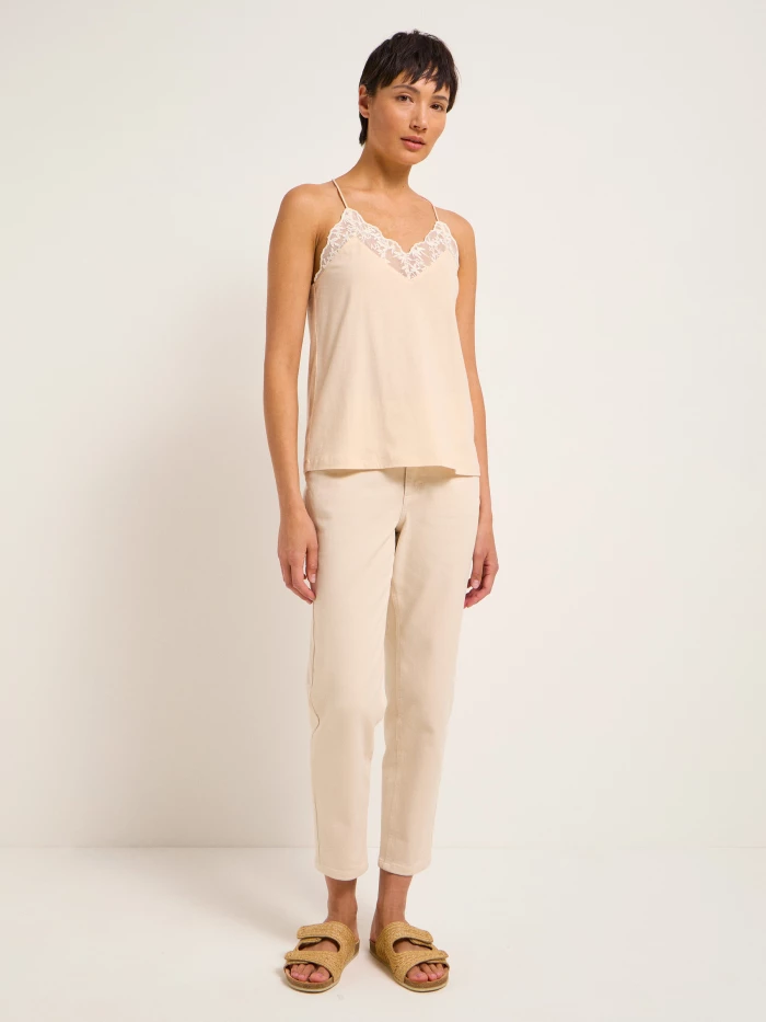 Lanius Top mit Spitze (GOTS) Vatertagsangebot