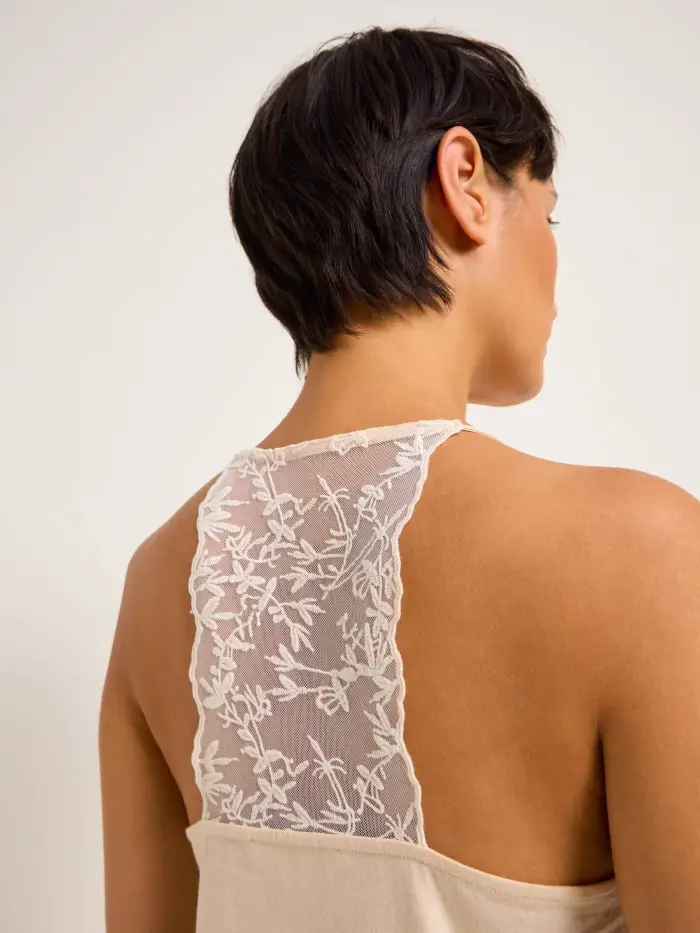 Lanius Top mit Spitze (GOTS) Vatertagsangebot