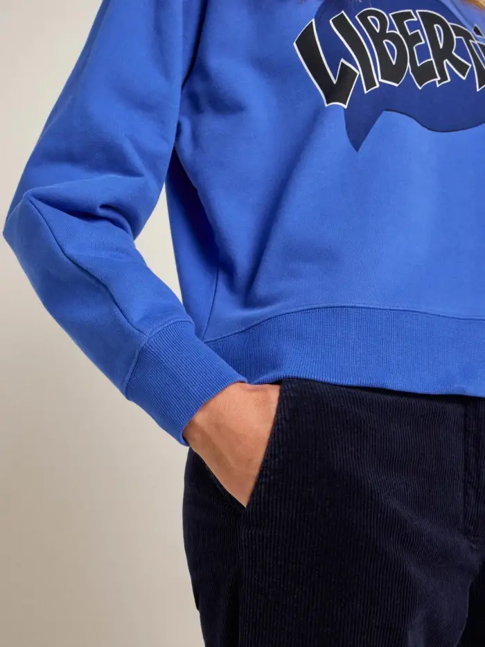 Lanius Statement Sweatshirt "LIBERTÉ" (GOTS) Neueste Mode