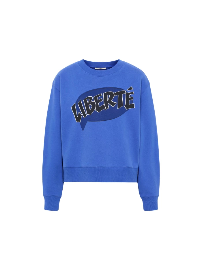 Lanius Statement Sweatshirt "LIBERTÉ" (GOTS) Neueste Mode