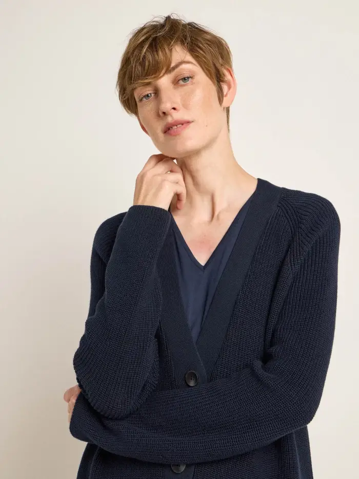 Lanius Strickjacke (GOTS) Räumungsverkauf