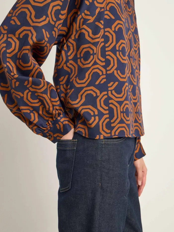 Lanius Bluse mit Kräuseln Tägliche Deals