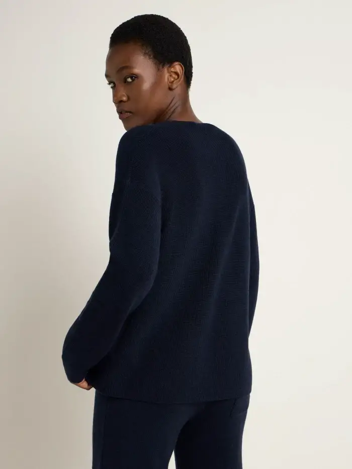 Lanius Pullover mit V-Ausschnitt (GOTS) Tiefpreis