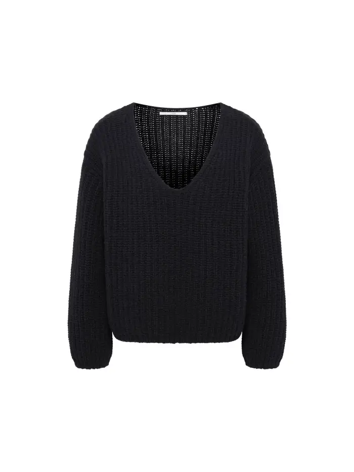 Lanius Pullover mit V-Ausschnitt (GOTS) Kostenlose Rückgabe