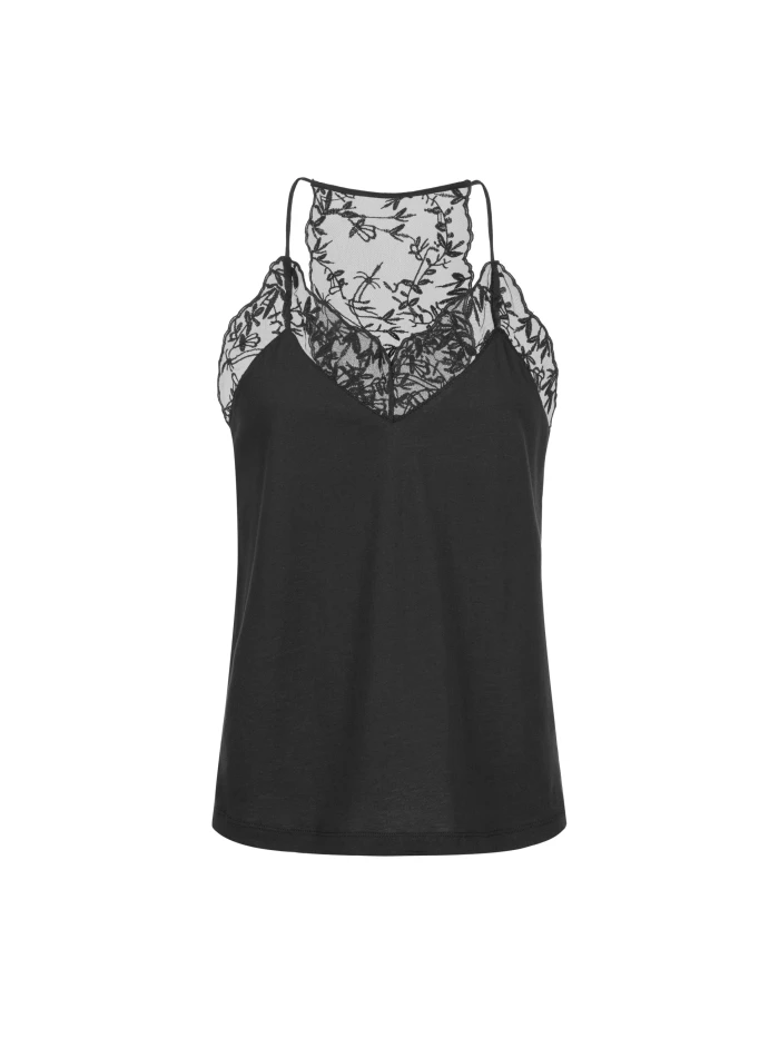 Lanius Top mit Spitze (GOTS) Limitierter Zeitrabatt
