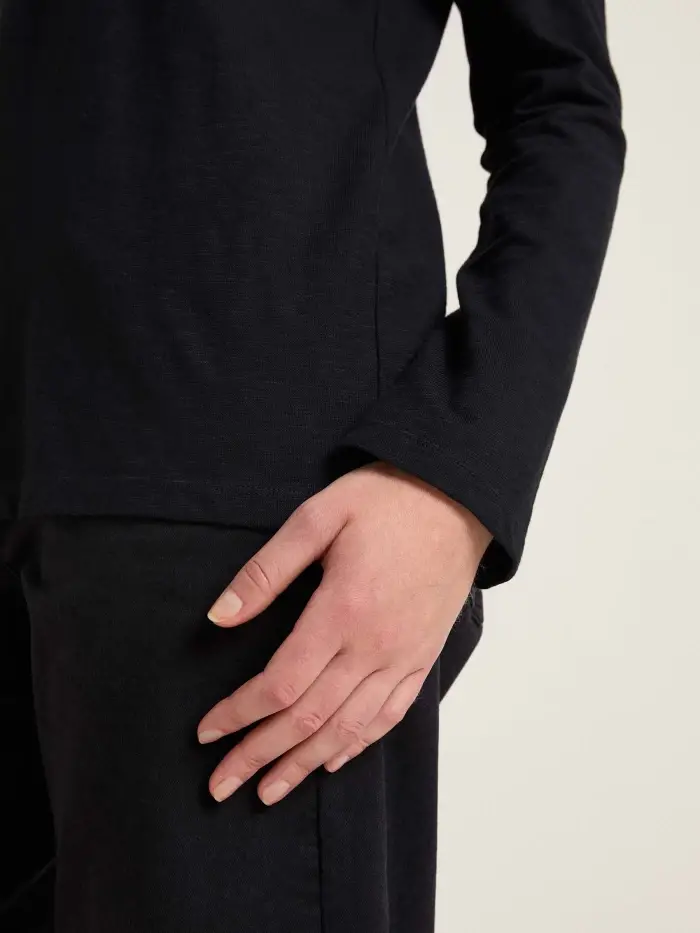 Lanius Shirt mit V-Ausschnitt (GOTS) Preisnachlass