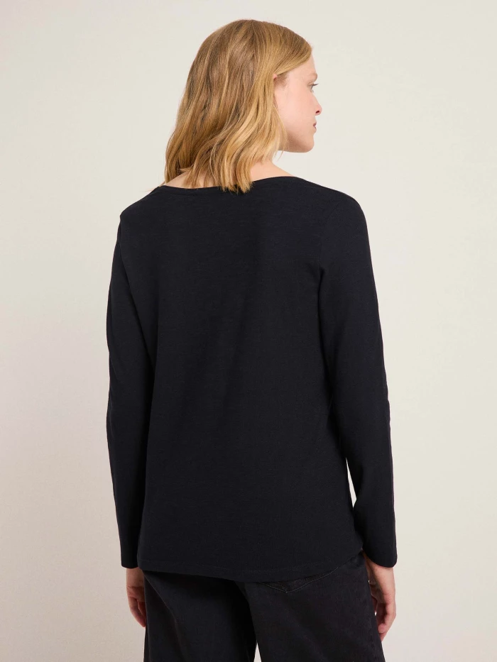 Lanius Shirt mit V-Ausschnitt (GOTS) Preisnachlass