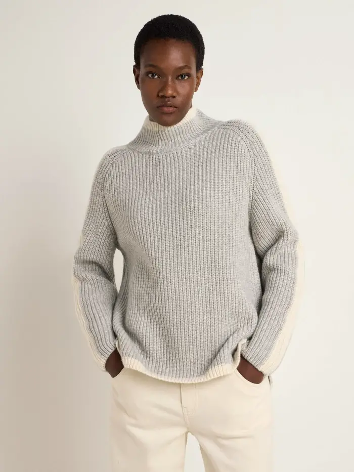 Lanius Pullover in Rippoptik (GOTS)