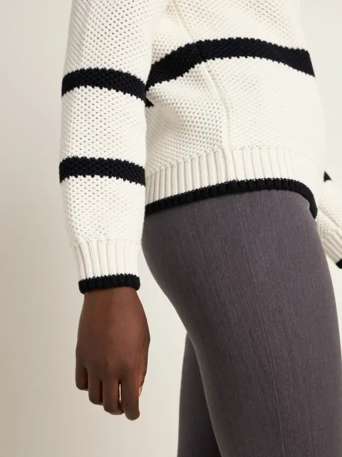 Lanius Blockstreifen Pullover (GOTS) Räumungsverkauf