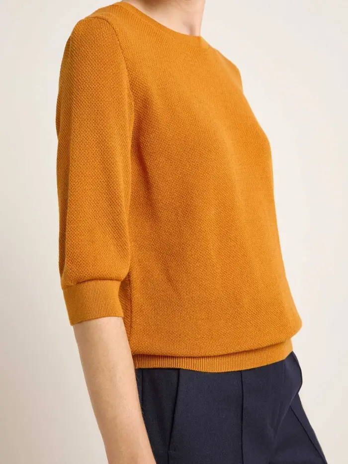 Lanius Struktur-Halbarmpullover (GOTS) Wochenangebot