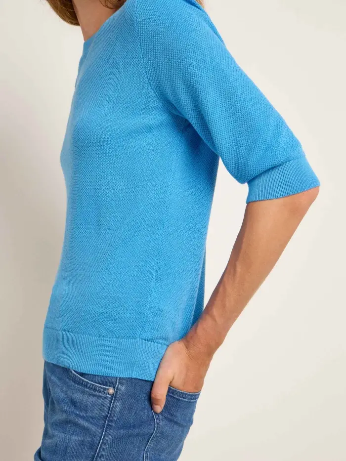Lanius Struktur-Halbarmpullover (GOTS) Discount Store für neue Produkte