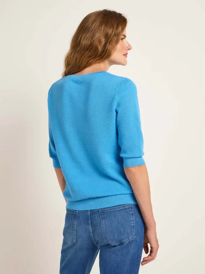 Lanius Struktur-Halbarmpullover (GOTS) Discount Store für neue Produkte