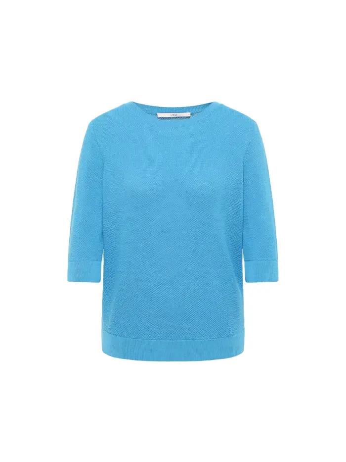Lanius Struktur-Halbarmpullover (GOTS) Discount Store für neue Produkte