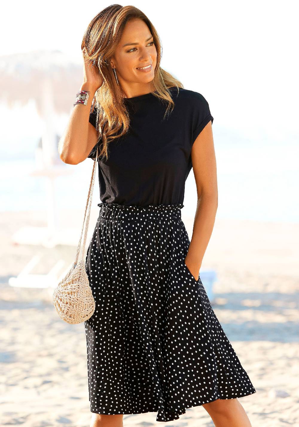 BEACH TIME Dress in Black Discount Store für neue Produkte
