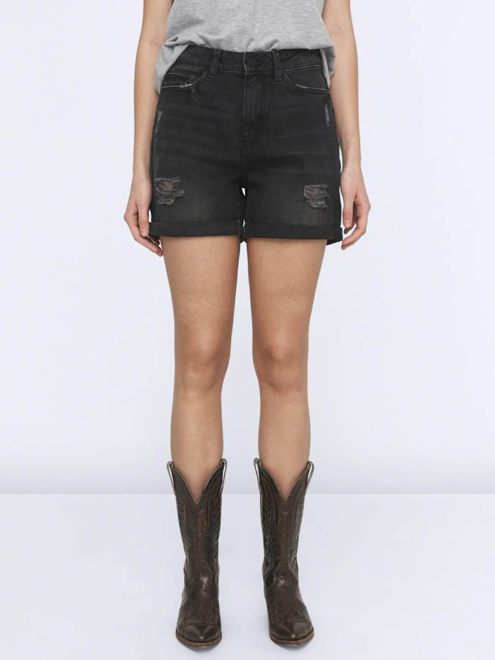 Noisy may Regular Jeans 'Smiley' in Black Denim Kostenloser Versand international