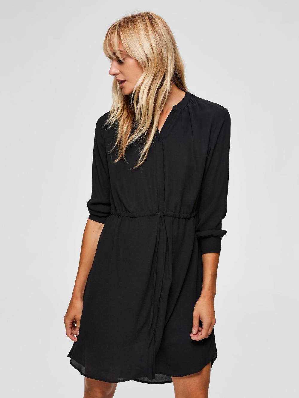 SELECTED FEMME Shirt Dress 'Damina' in Black Meist gekauft