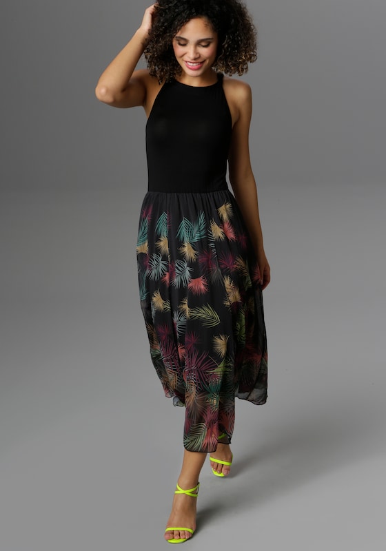 Aniston SELECTED Summer Dress in Black