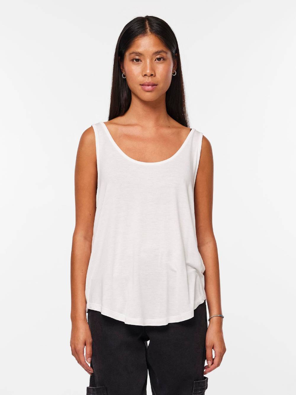 PIECES Top 'BILLO' in White Exklusive Angebote