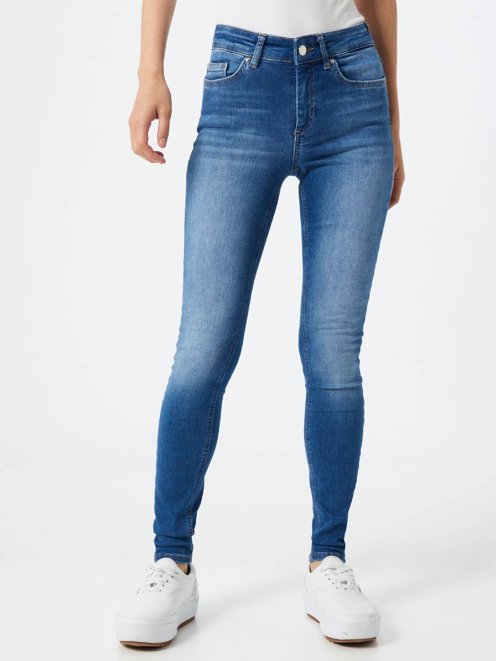 ONLY Skinny Jeans in Blue Denim Super Sparpreis