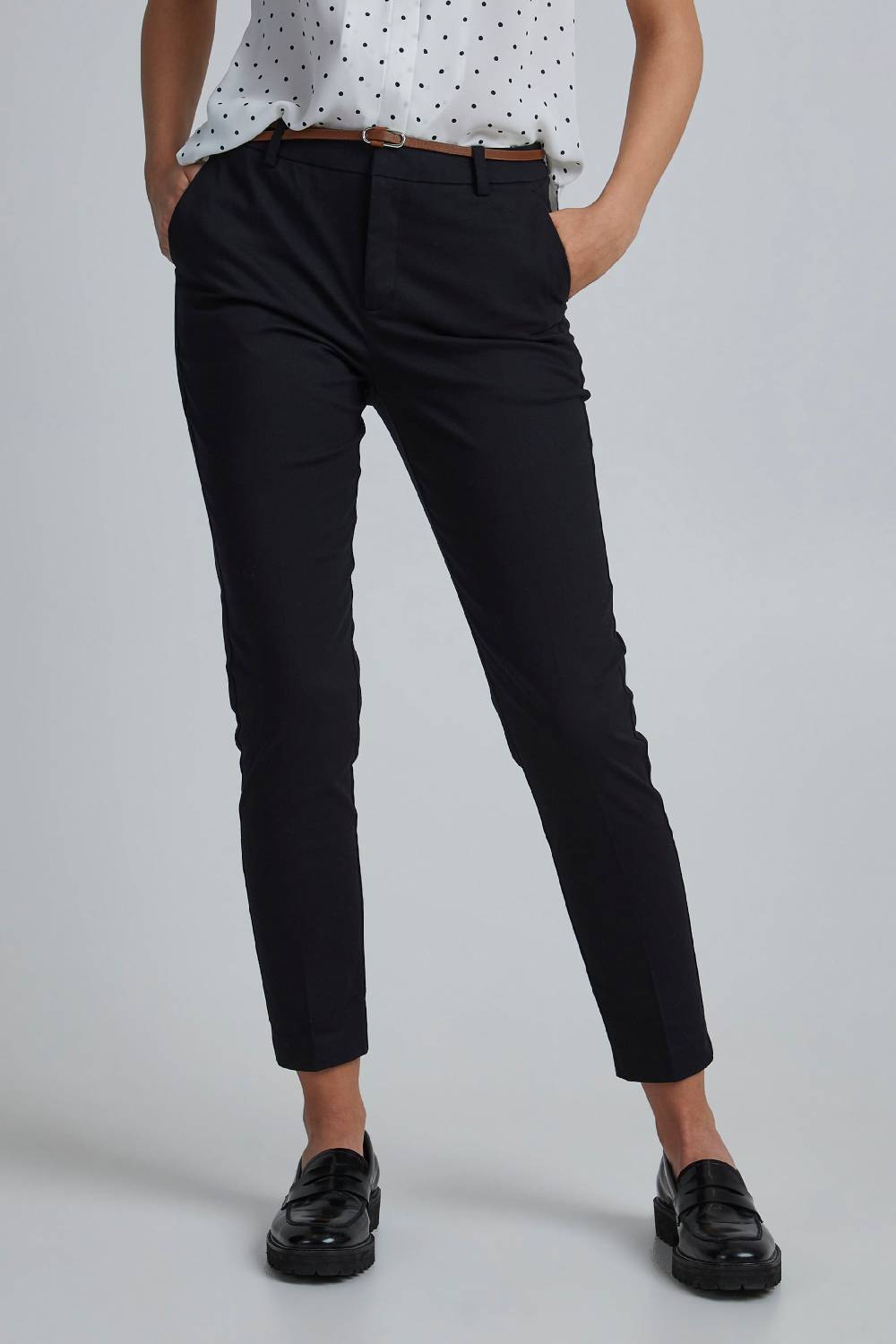 b.young Slim fit Chino Pants 'Days' in Black Black Friday Preise