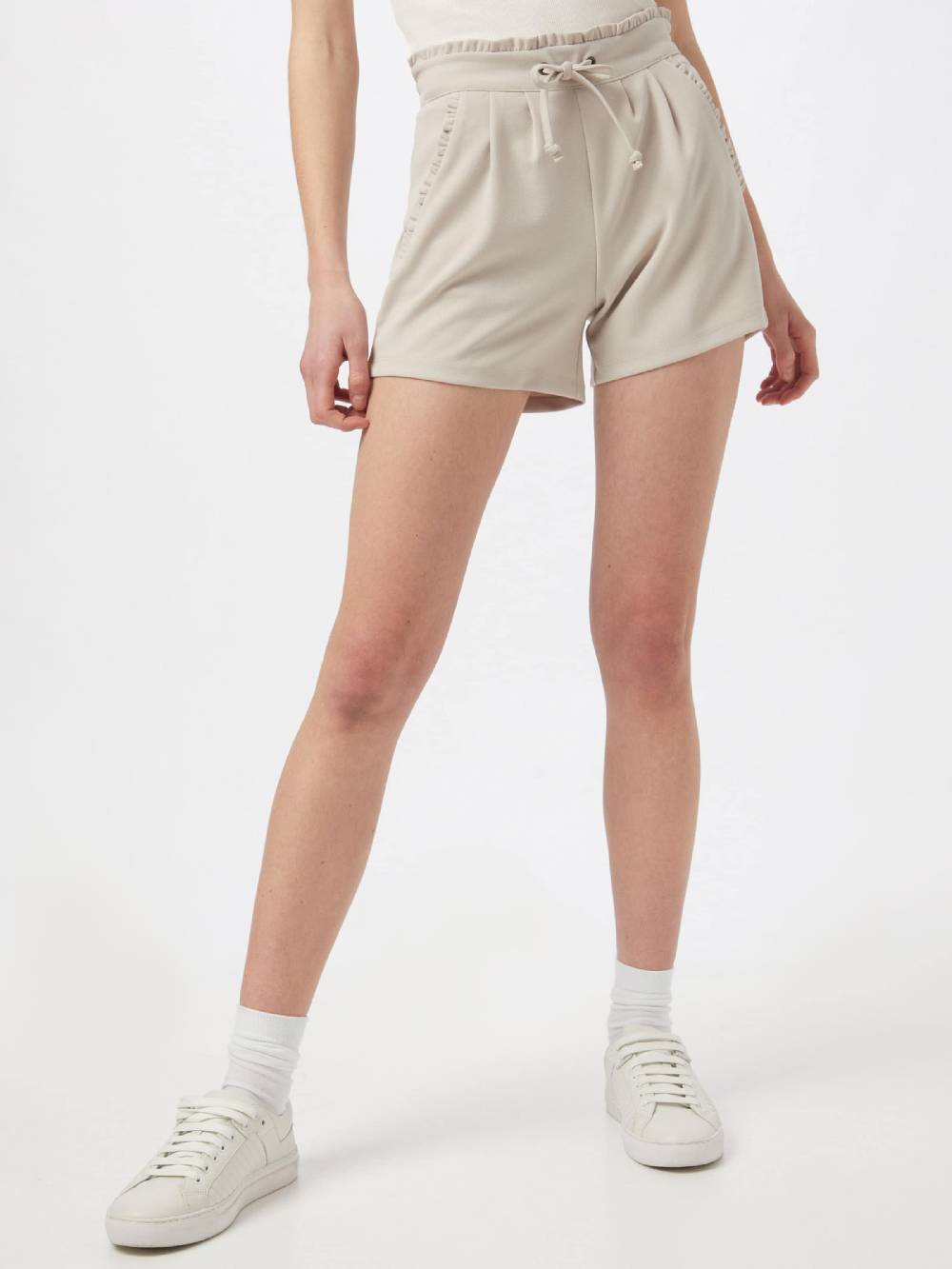JDY Regular Pleat-Front Pants 'New Catia' in Kitt im Angebot
