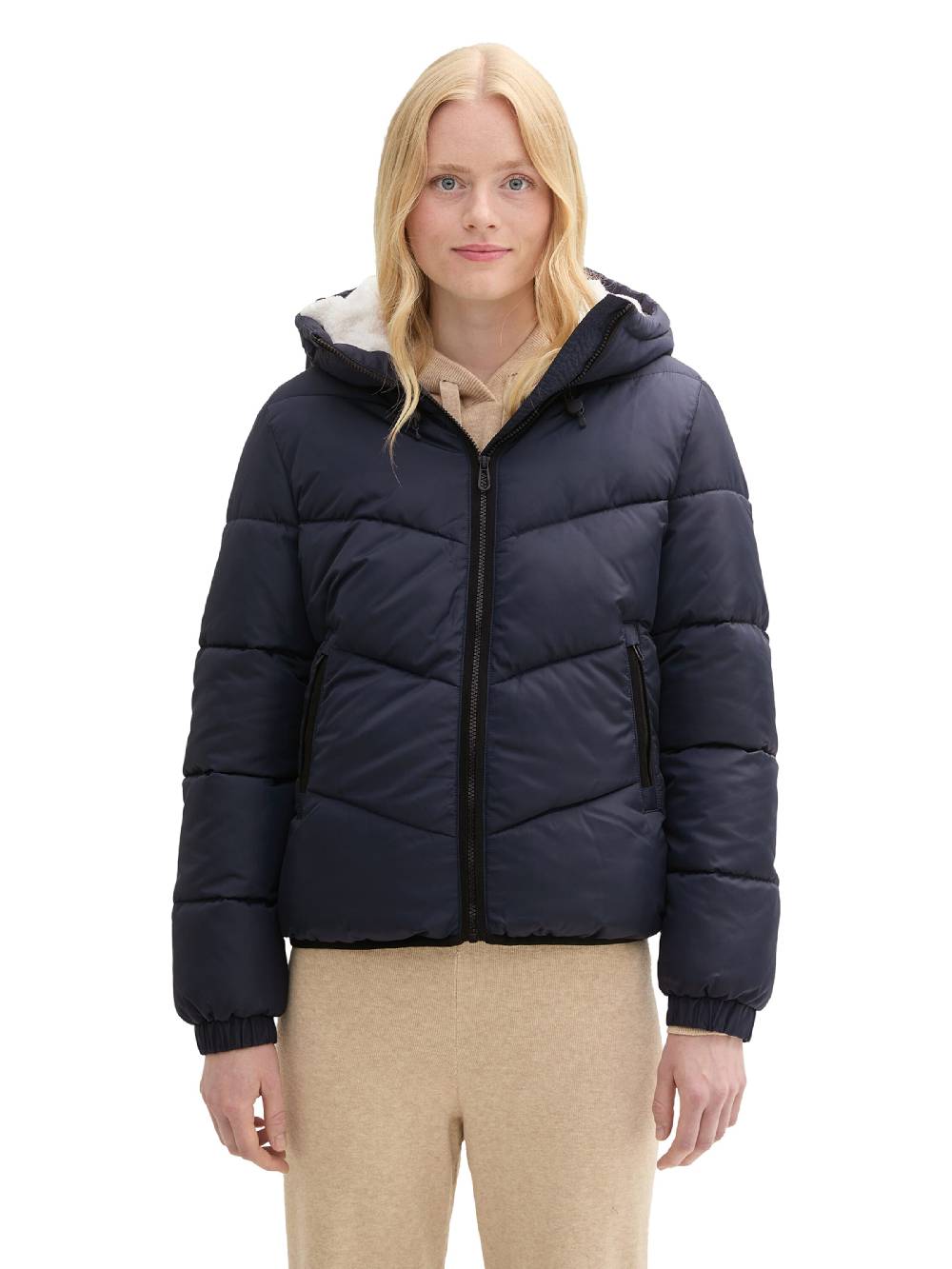 TOM TAILOR DENIM Winter Jacket in Dark Blue Muttertagsangebot