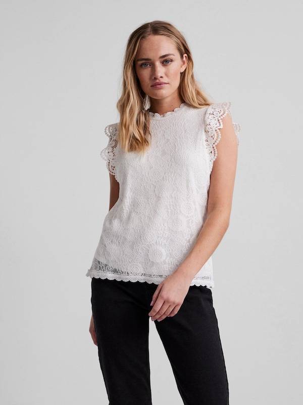 PIECES Blouse 'PCOLLINE' in White