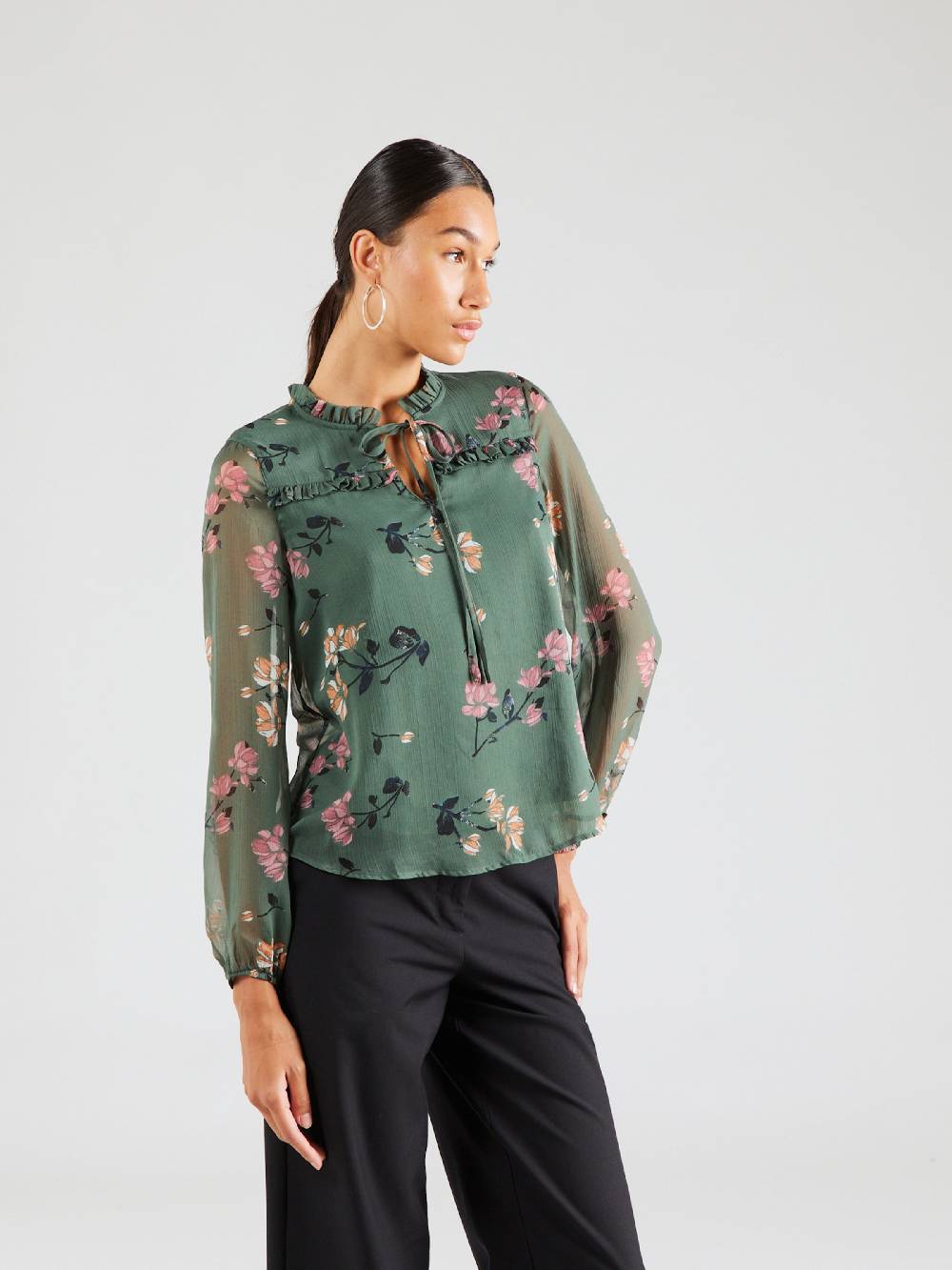 VERO MODA Blouse 'MILLA' in Jade Neueste Stile