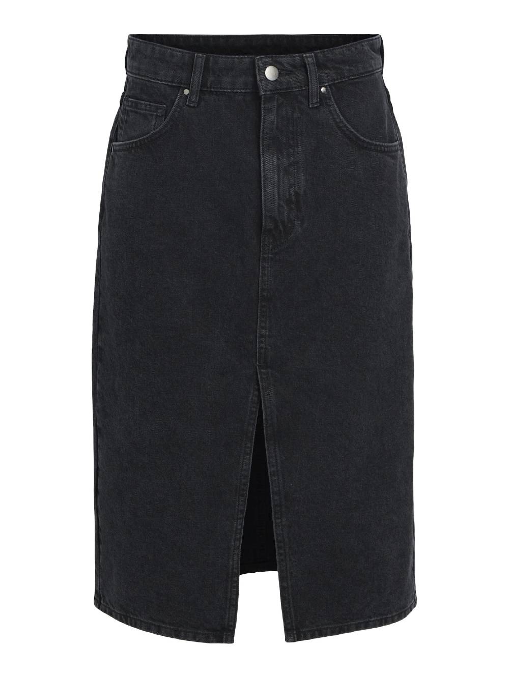 OBJECT Skirt 'Harlow' in Black Denim Im Verkauf
