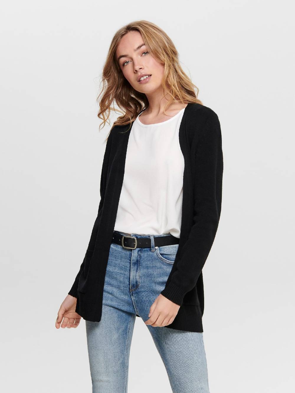 ONLY Knit Cardigan 'ONLLesly' in Black Begrenztes Angebot