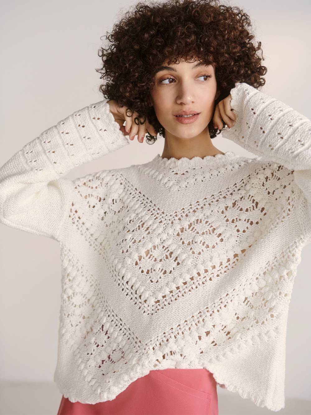 Guido Maria Kretschmer Women Sweater in Light Beige Cyber Monday