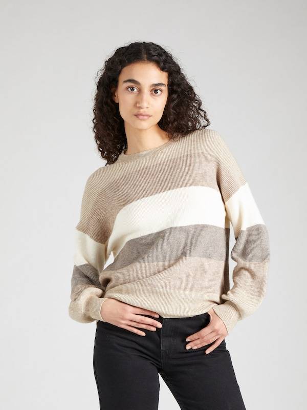 ONLY Sweater 'Atia' in Dark Beige, Mottled Beige