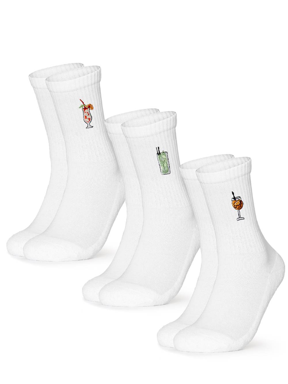 Occulto Socks 'Robin' in White Kostenlose Rückgabe