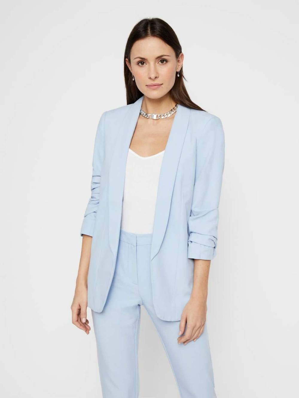 PIECES Blazer 'Bosella' in Blue Sonderangebote