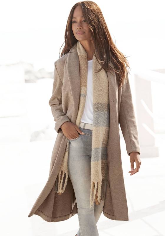 BUFFALO Between-Seasons Coat in Sand
