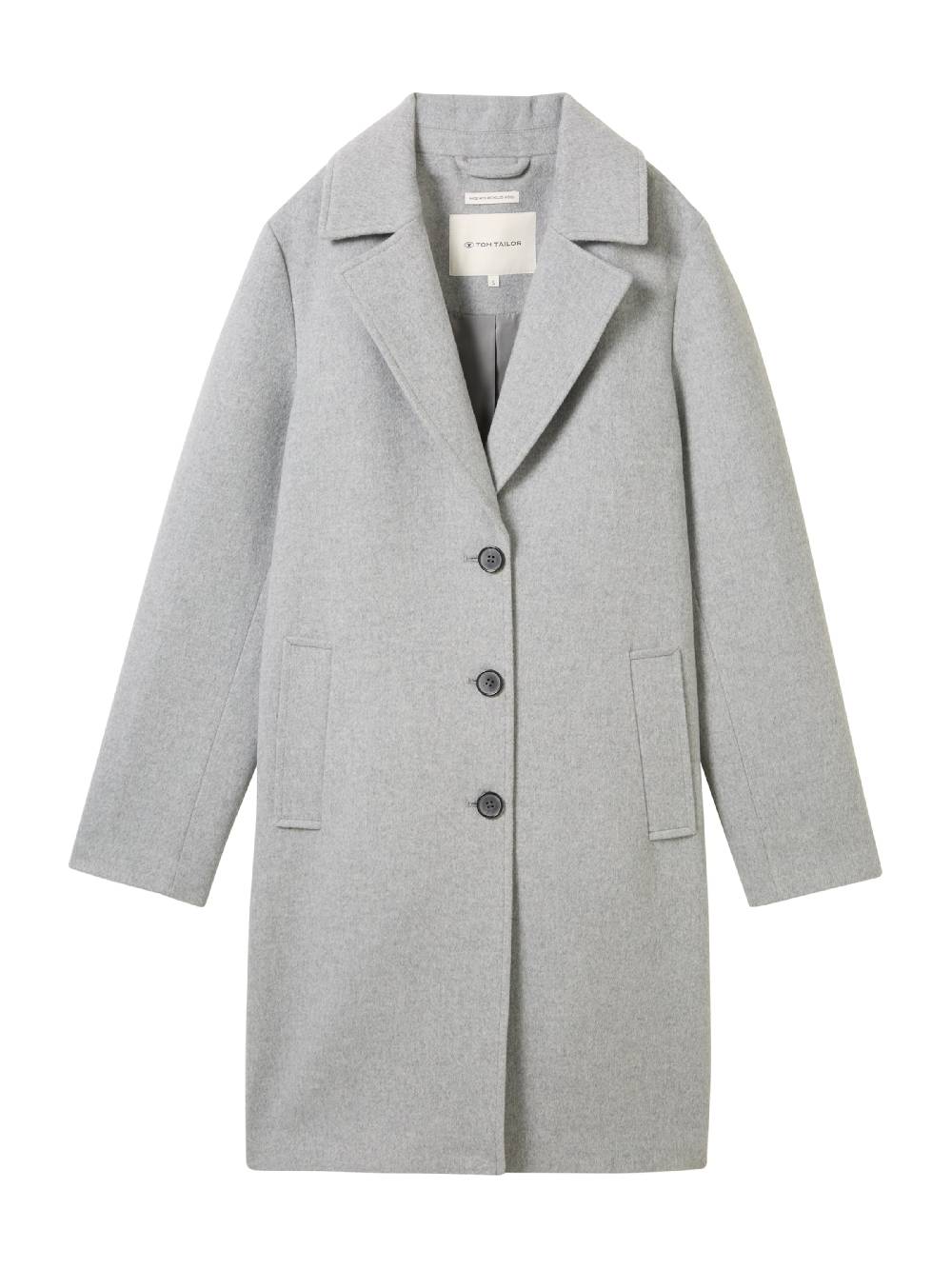 TOM TAILOR Between-Seasons Coat in Light Grey Rabatt