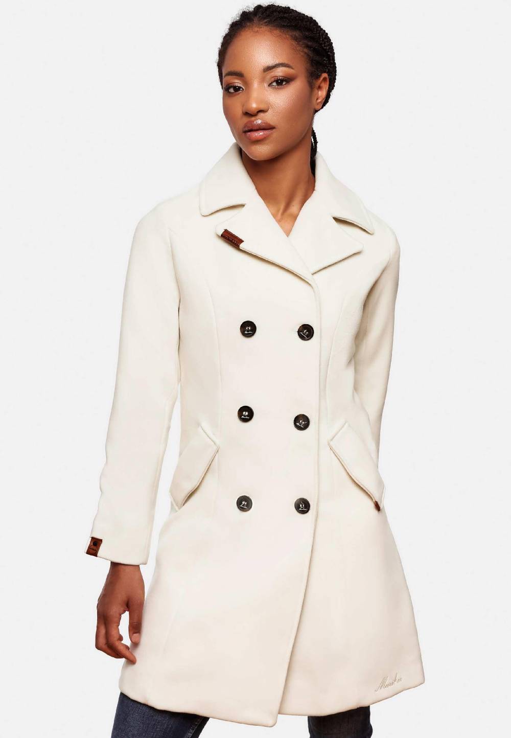 MARIKOO Between-Seasons Coat 'Nanakoo' in Natural White Günstig kaufen
