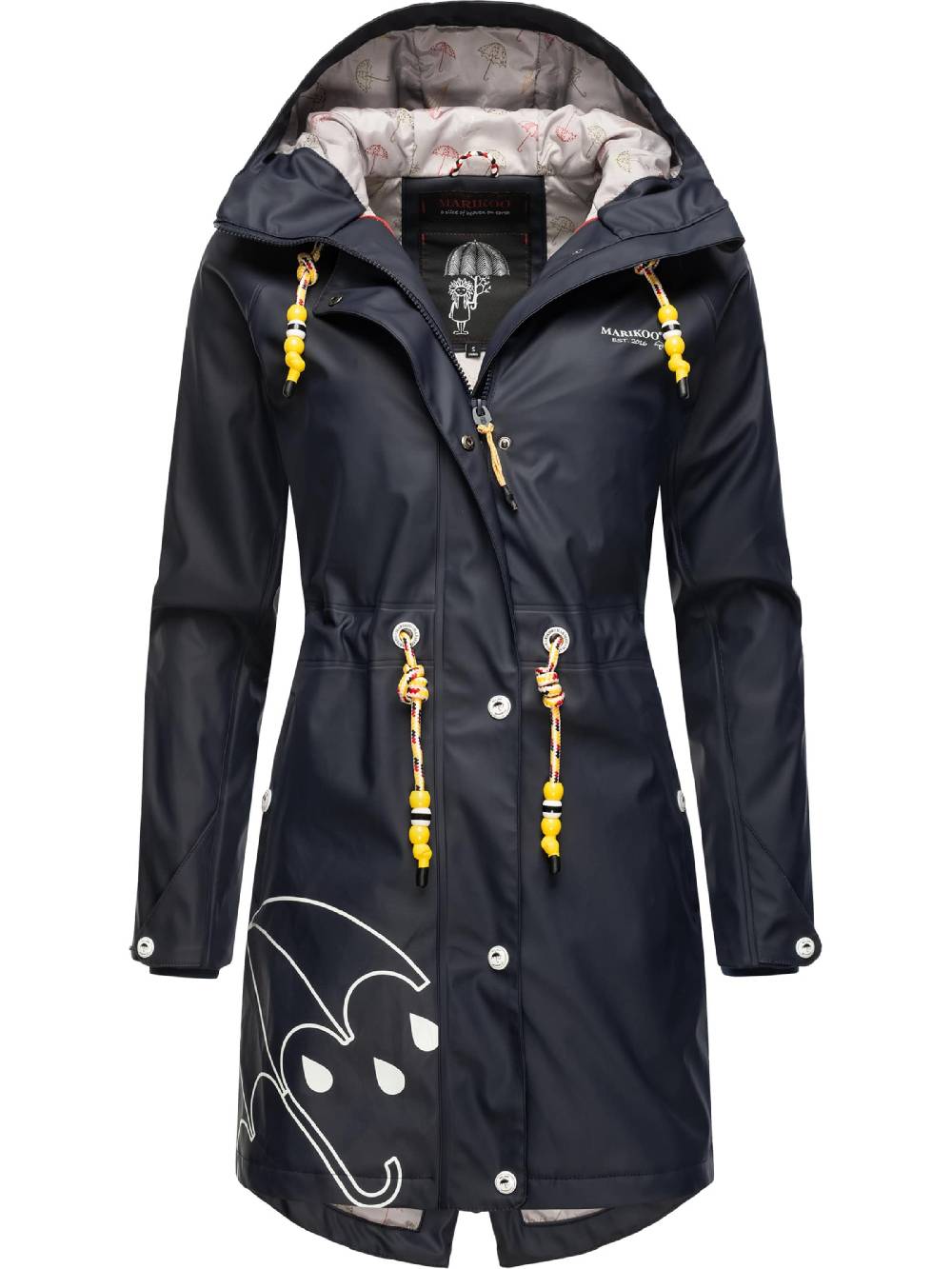 MARIKOO Raincoat in Navy Versandkostenfrei